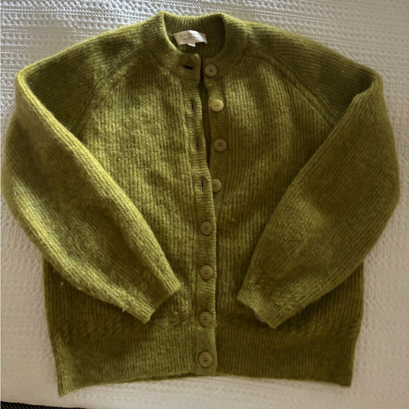 Sezane Othello Cardigan, green, size XS - Picture 2 of 6